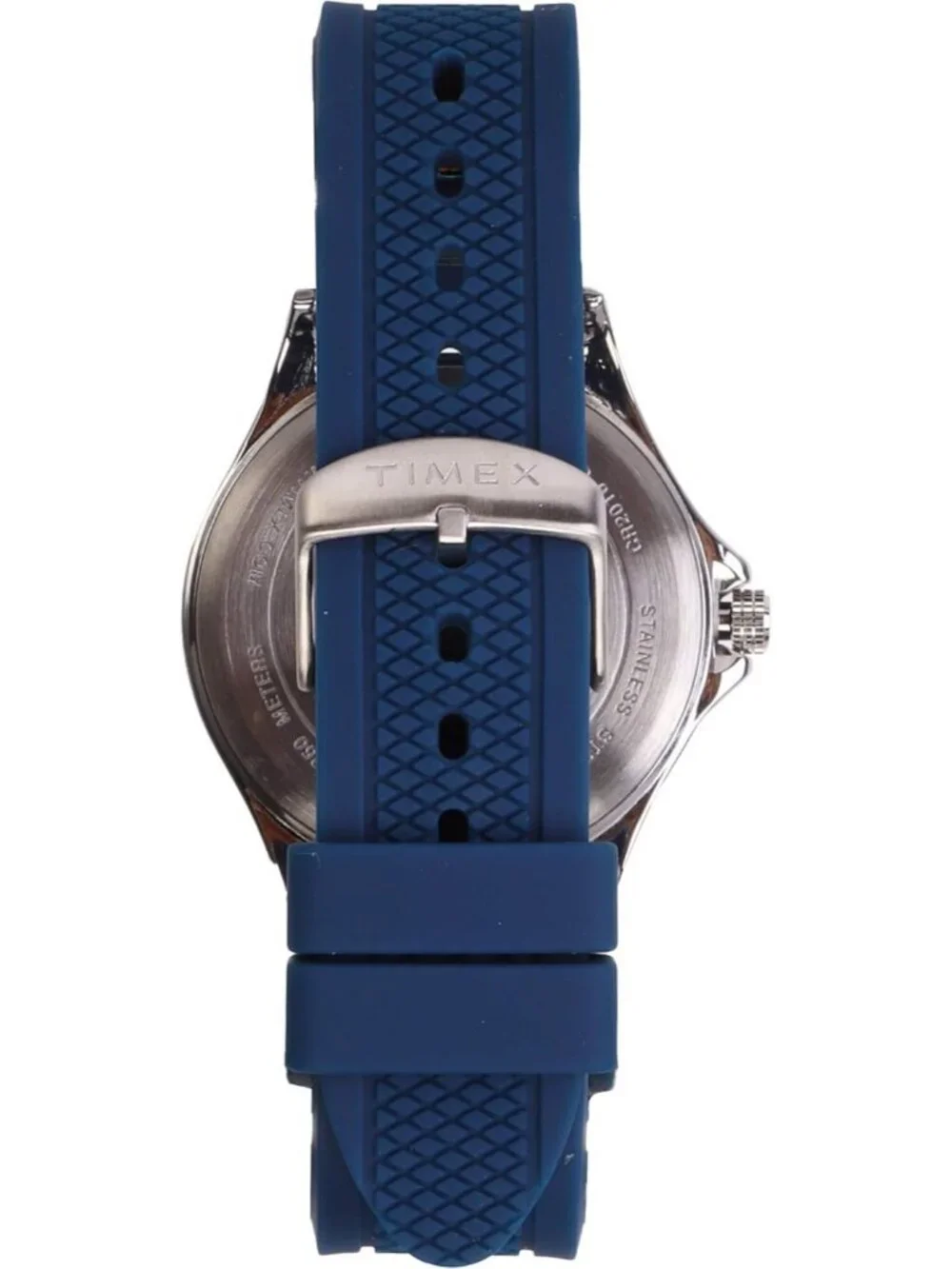 Men's Blue Silver Rubber Band Analog NFL Gamer Seattle Seahawks Luminant Watch